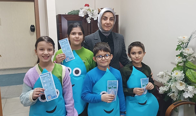 Ağrı'da Dünya Su Günü'nde öğrenciler Müdür Kökrek ile buluştu