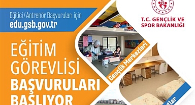 Ağrı’da Gençlik ve Spor İl Müdürlüğü’nde eğitim görevlisi başvuruları başlıyor