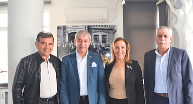 Ağrı Gazeteciler Cemiyeti Başkanı Alaettin Aslan, “Kadın Gazeteciler Adına”Başkaya’yı Ziyaret Etti