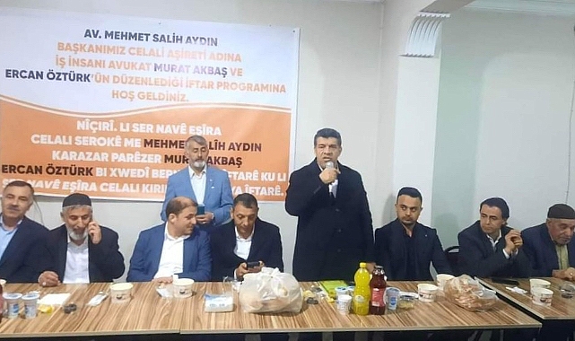 Ağrı’nın büyük ailelerinden, Belediye Başkan Adayı Aydın’a destek