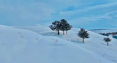 Ağrı’nın Kar Manzarası Büyüledi