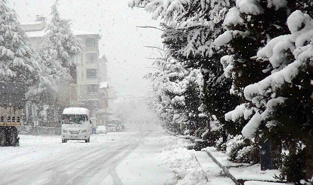 Ahlat'ta mart karı etkili oluyor