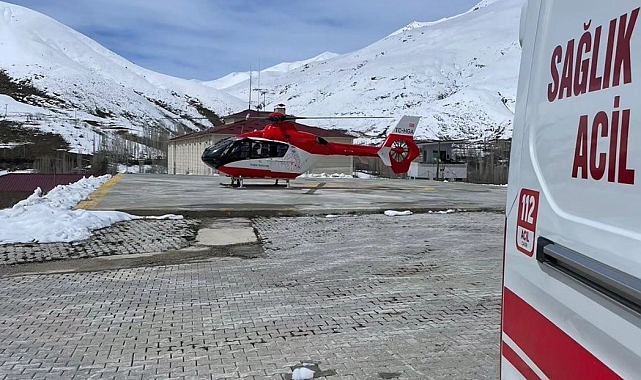 Ambulans helikopter 49 yaşındaki hasta için havalandı