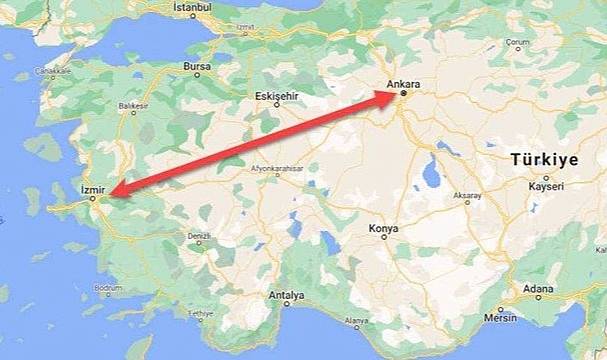 Ankara İzmir arası kaç saat? Ankara İzmir arasındaki mesafe ne kadar?