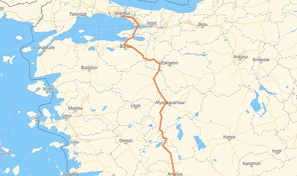 Antalya İstanbul arası kaç saat? Antalya İstanbul arasındaki mesafe ne kadar?
