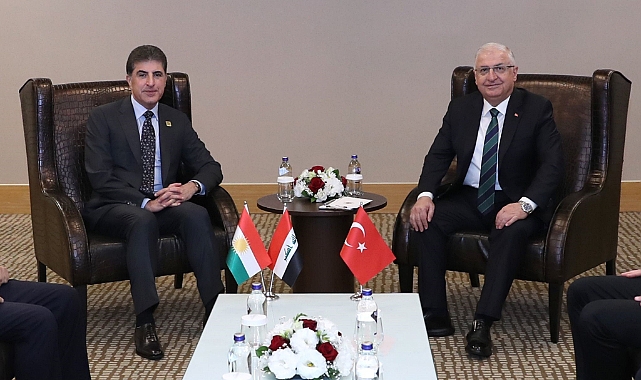 Bakan Güler, IKBY Başkanı Barzani ile bir araya geldi