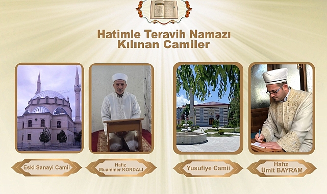 Bayburt’ta 4 camide teravih namazı hatimle kılınacak