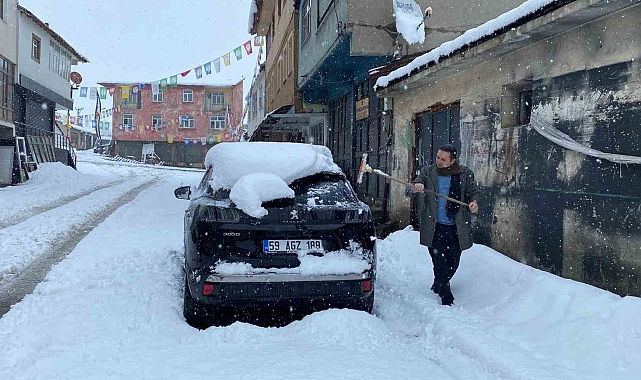 Bingöl'de Kar 15 köyün ulaşımını kapattı