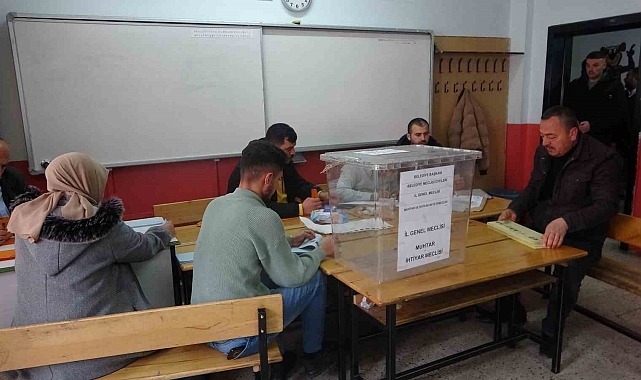 Bitlis'te oy kullanma işlemi başladı
