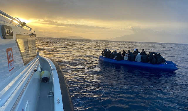 Bodrum'da 3’ü çocuk 33 düzensiz göçmen kurtarıldı