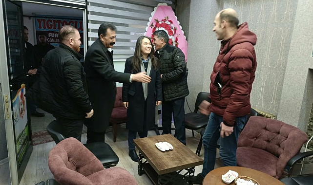 Dem Parti Ağrı adaylarından esnaf ziyareti