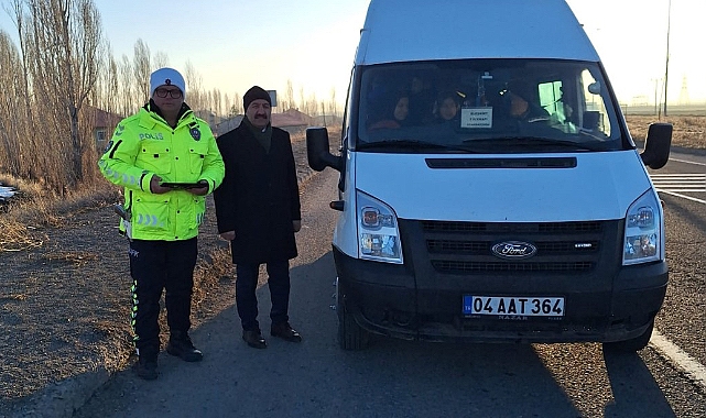 Eleşkirt’te okul servis araçları denetlendi