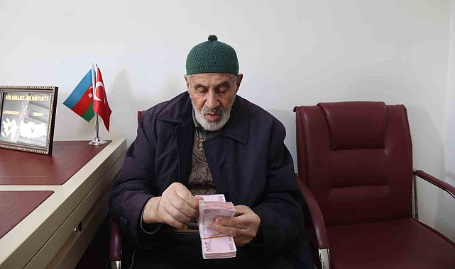 Emeklilik maaşını Gazze'ye bağışladı