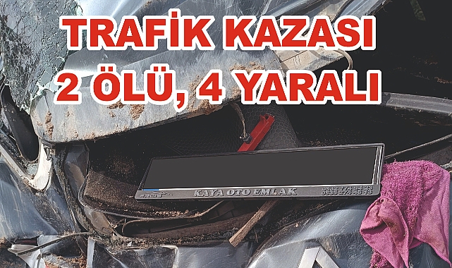 ERCİŞ'TE FECİ KAZA; 2 ÖLÜ, 4 YARALI