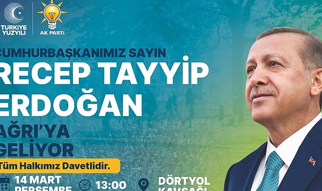 Erdoğan Ağrı'ya ne zaman geliyor? Erdoğan'ın Ağrı mitingi nerede saat kaçta?