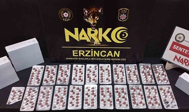 Erzincan'da 285 adet sentetik hap ele geçirildi