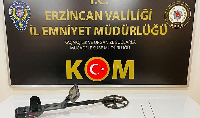 Erzincan'da tarihi eser operasyonu: 3 gözaltı