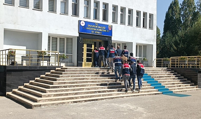 Erzurum'da jandarmadan PKKKCK'ya yönelik eş zamanlı operasyon