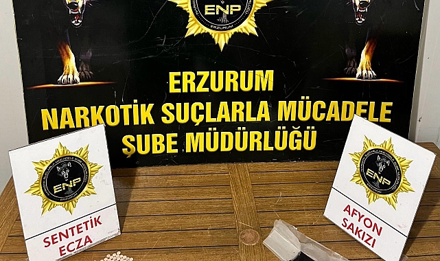 Erzurum'da uyuşturucu operasyonu; 4 şüpheli tutuklandı