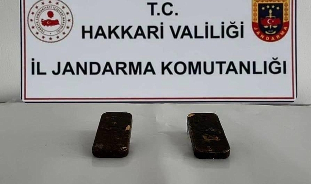 Hakkari'de 1 kilo 870 gram külçe altın ele geçirildi