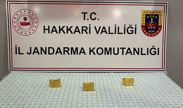 Hakkari'de 3 kilo altın ele geçirildi