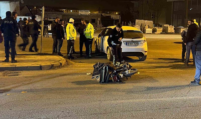 Iğdır'da otomobil motosiklete çarptı: 2 yaralı