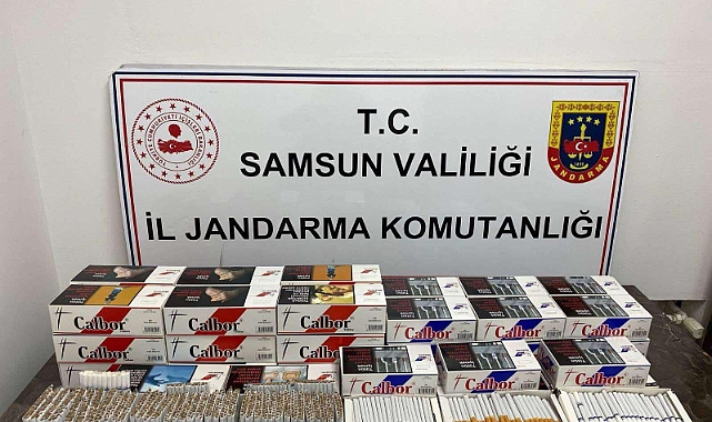 Jandarmadan kaçak tütün satıcılarına baskın