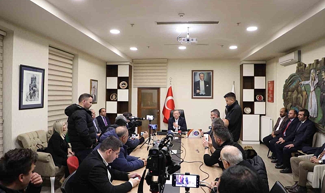 Kars Valisi Ziya Polat, basınla buluştu
