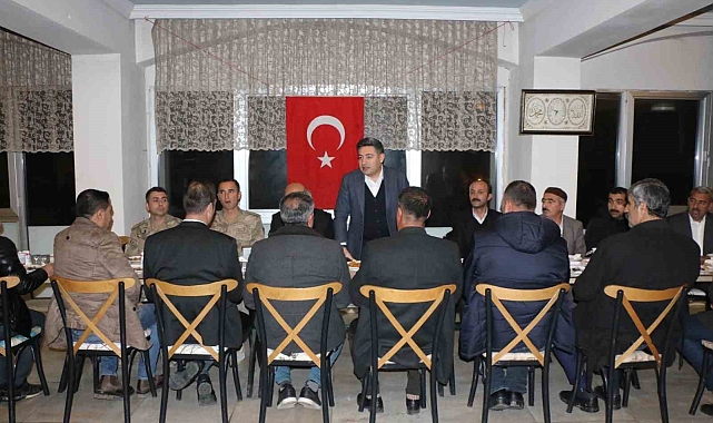 Kaymakam Özçelik, şehit aileleri ve gazilerle iftar yemeğinde bir araya geldi