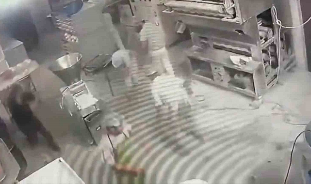 Van'da Bir İş Yerinde Dehşet Anları Yaşandı