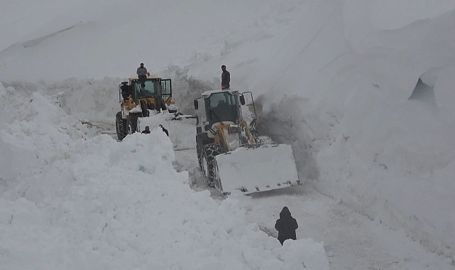 Muş'ta kar kalınlığı 4 metreye ulaştı