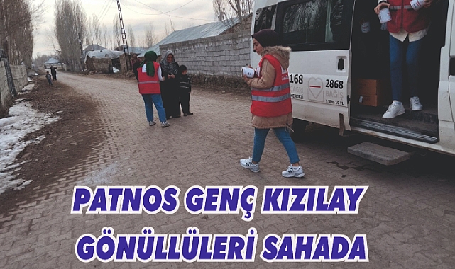 Patnos Genç Kızılay Gönüllüleri İhtiyaç Sahiplerine Yardımda Bulundu