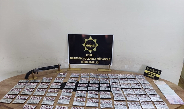 Tekirdağ'da bin 876 uyuşturucu hap ele geçirildi