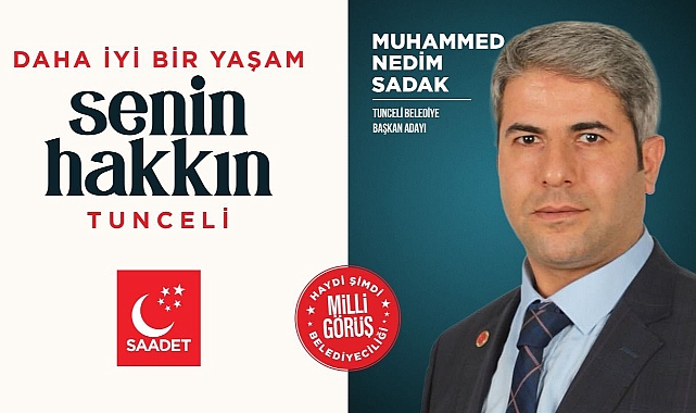 Tunceli Belediye Başkan Adayı Muhammed Nedim Sadak kimdir?