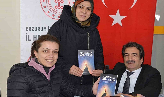 Türkiye Sakatlar Derneği Erzurum Şube Başkanı Efe, 'Kadere yolculuk' kitabını imzaladı