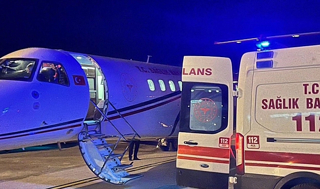 Van'da Kalp hastası bebek, ambulans uçakla Ankara'ya sevk edildi