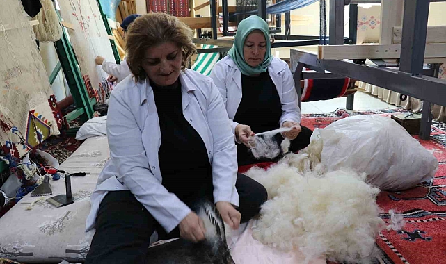 Van'da Norduz yününden ilk kumaşlar üretilmeye başlandı
