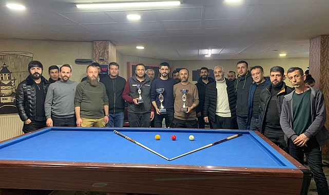 Yüksekova'da bilardo turnuvası düzenlendi