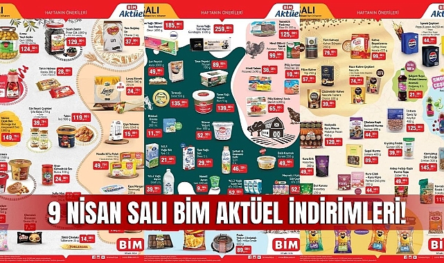9 Nisan BİM markette bu haftanın indirimli ürünleri! İçecek çeşitleri, kuruyemiş, kahvaltılık ürünler ve bal gibi temel ihtiyaç ürünlerinde