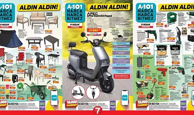 A101 18 Nisan 2024 Kataloğu Açıklandı! Kamp malzemeleri geliyor