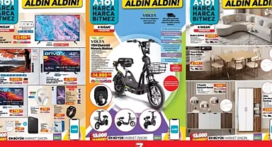 A101 Aktüel 4 Nisan 2024 Kataloğu: Volta VSM Elektrikli Motorlu Bisiklet Sadece 14.990TL!