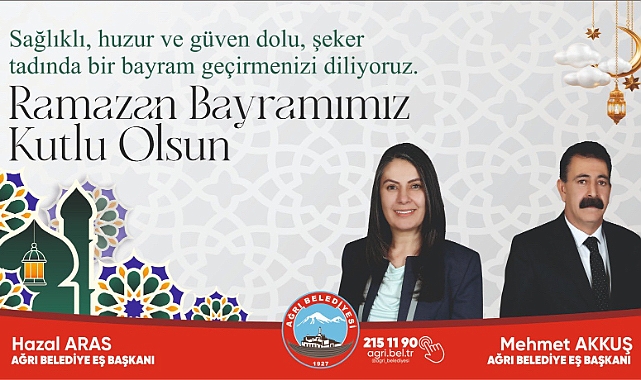 Ağrı Belediye Eş Başkanlarından Ramazan Bayramı mesajı