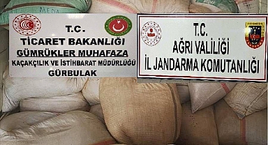 Ağrı’da 7 ton 700 gram kaçak tütün ele geçirildi