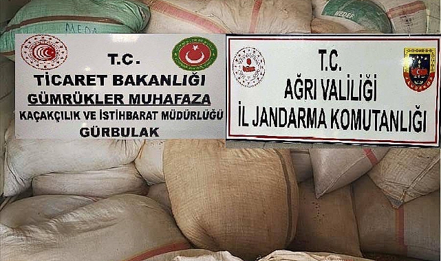 Ağrı’da 7 ton 700 gram kaçak tütün ele geçirildi