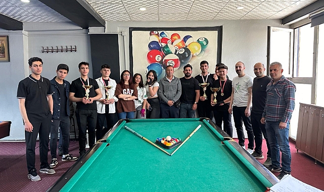 Ağrı’da Bilardo İl Birinciliği tamamlandı