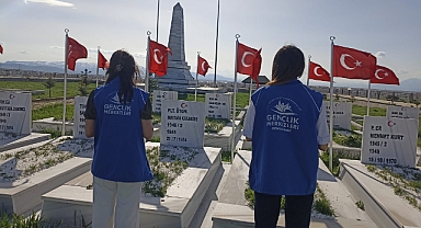 Ağrı Gençlik Merkezi’nden şehitlik ziyareti