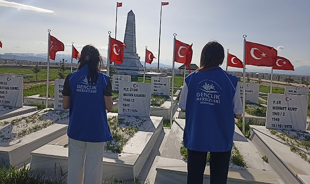 Ağrı Gençlik Merkezi’nden şehitlik ziyareti