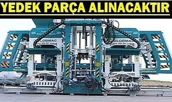 Ağrı İl Özel İdaresi Kilitli Parke Üretim Tesisi Yedek Parça İhalesi Duyuruldu
