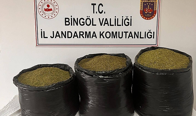 Bingöl'de jandarma 53 kilo uyuşturucu yakalandı