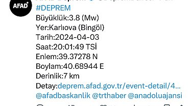 Bingöl'de korkutan deprem